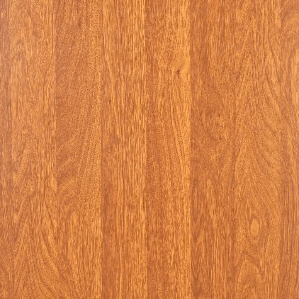 7 pcs conjunto de jantar em MDF e aço castanho