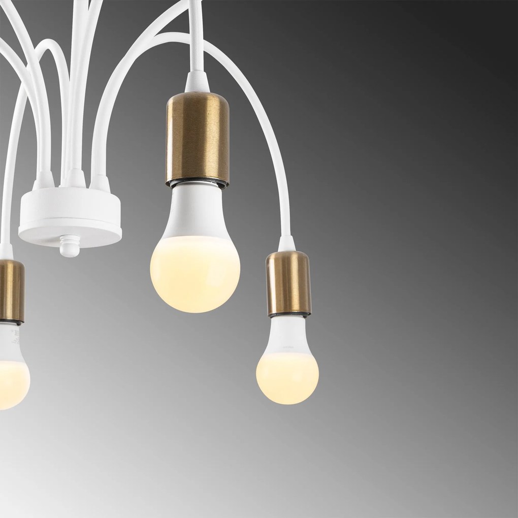 Candeeiro de Teto Sorek – Branco – 68 x 68 cm