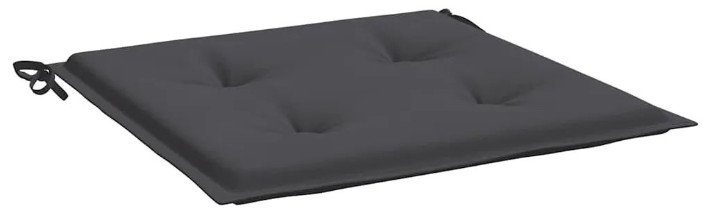 Almofadões p/ cadeiras de jardim 2 pcs tecido oxford antracite
