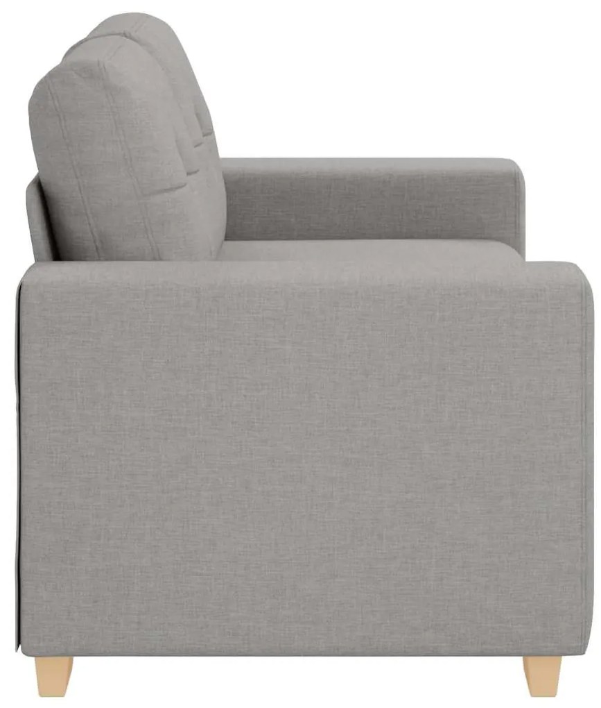 Sofá Loveseat Cinzento Nuvem 120 cm em Tecido vidaXL