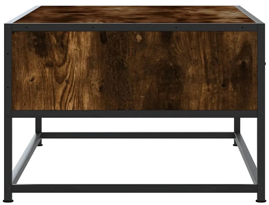 Mesa de centro 100x50x35cm deriv. madeira/metal carvalho fumado
