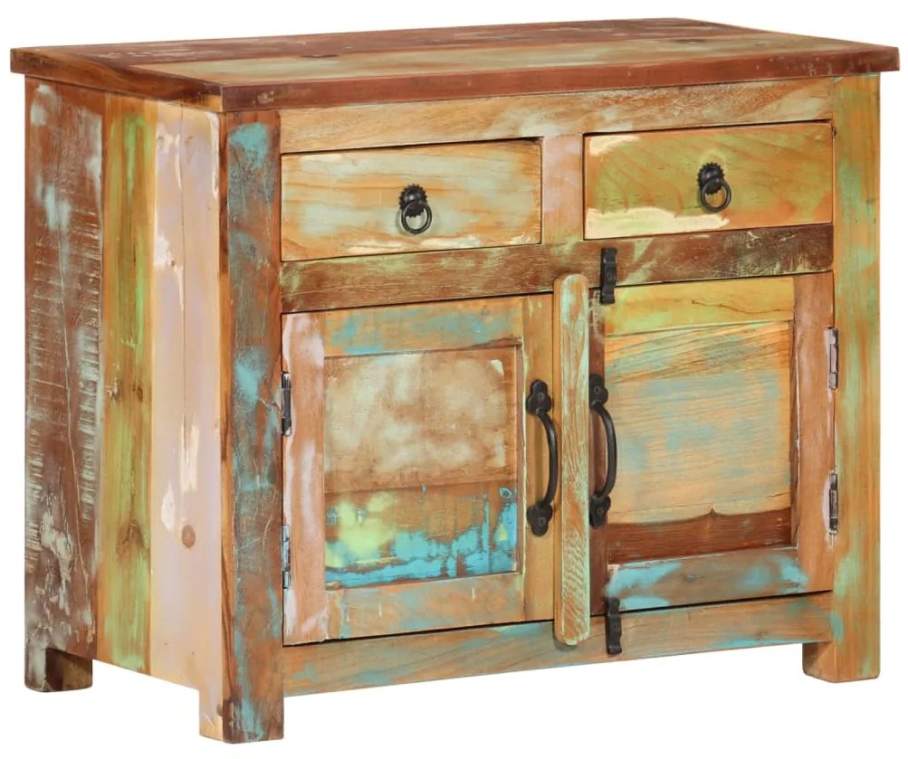 Aparador 68x35x55 cm madeira recuperada maciça