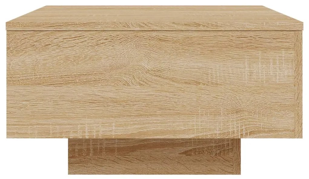 Mesa de centro com luzes LED 55x55x31 cm carvalho sonoma
