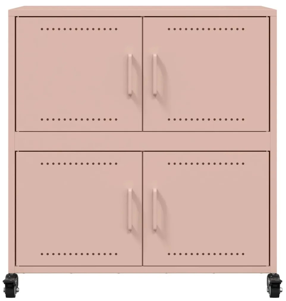 Aparador 68x39x72 cm aço rosa
