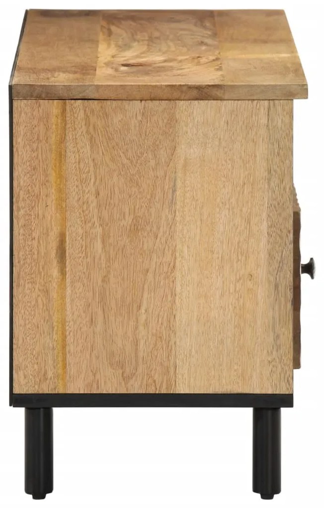 Móvel de TV 100x33x46 cm madeira de mangueira maciça