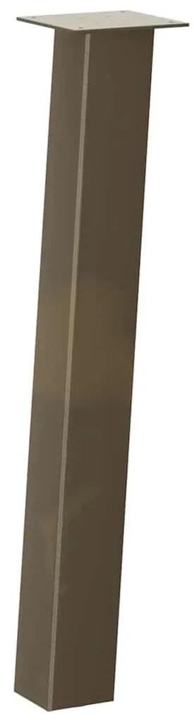 Pés de mesa de console 4 peças aço natural 72 cm aço