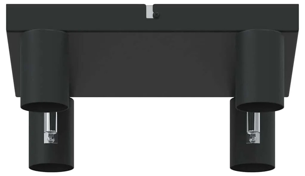 Spotlight de Tecto 4 Vias Ajustável Preto E27