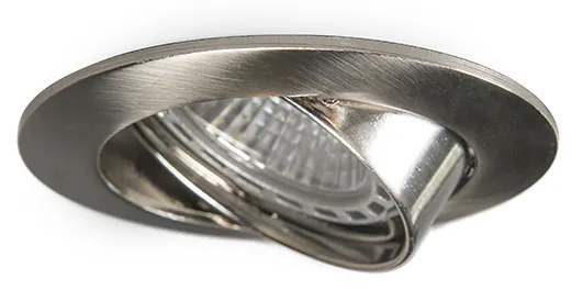 Foco embutido inteligente aço incl. WiFi GU10 inclinável - Edu