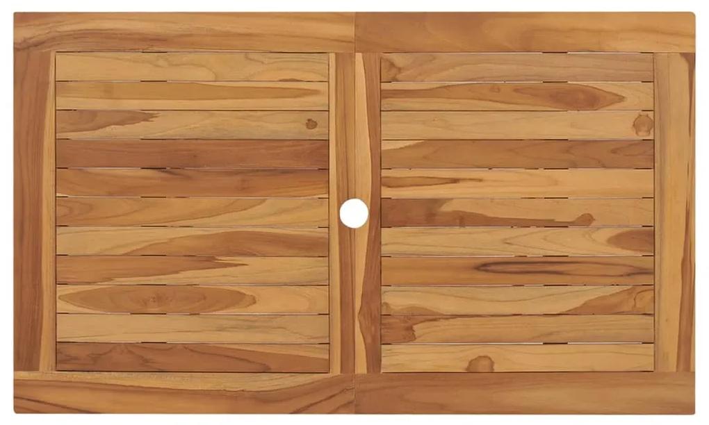 Mesa de jardim dobrável 120x70x75 cm madeira teca maciça