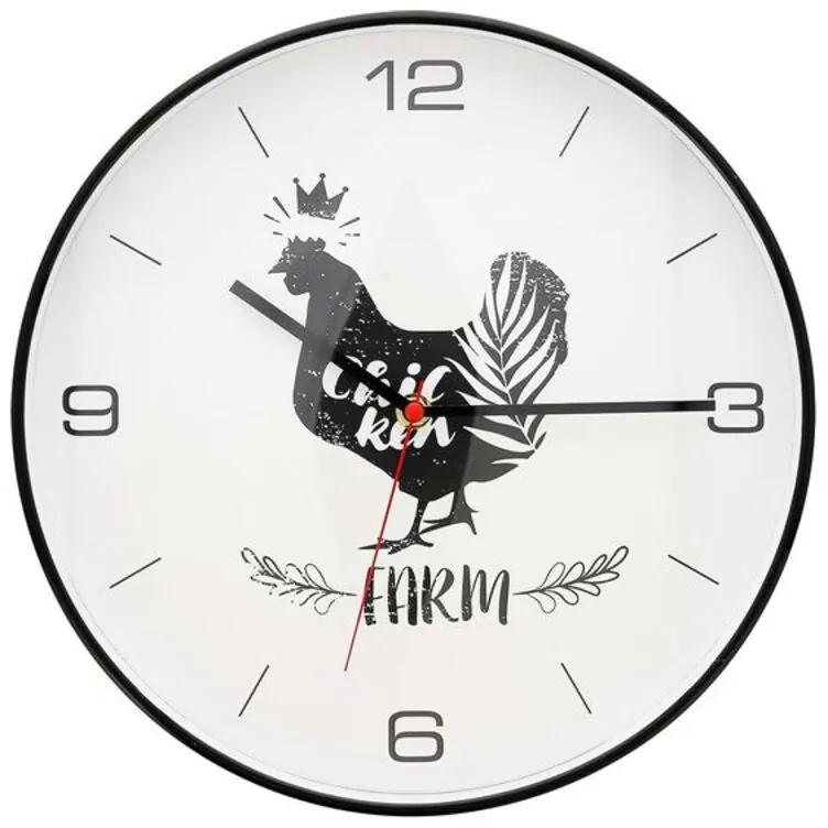 Relógio de Parede Quid Farm Branco Plástico (30 cm)