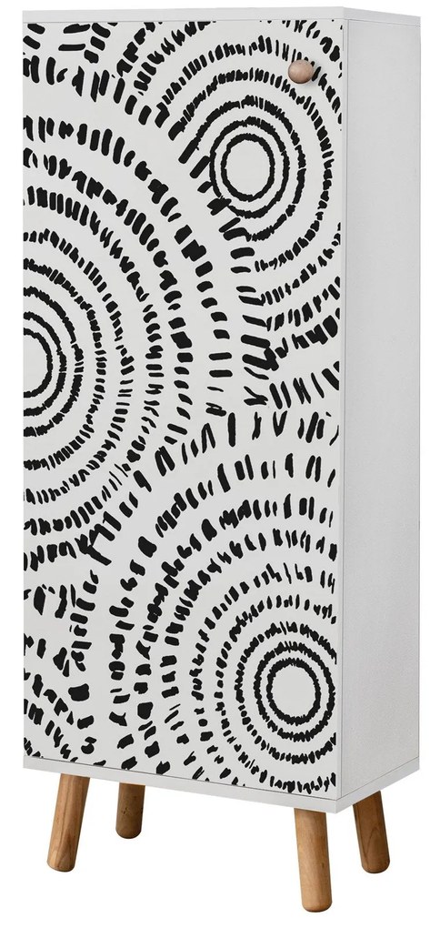 Conjunto de Mobiliário de Entrada Vegas – Branco/Antracite – Móvel par