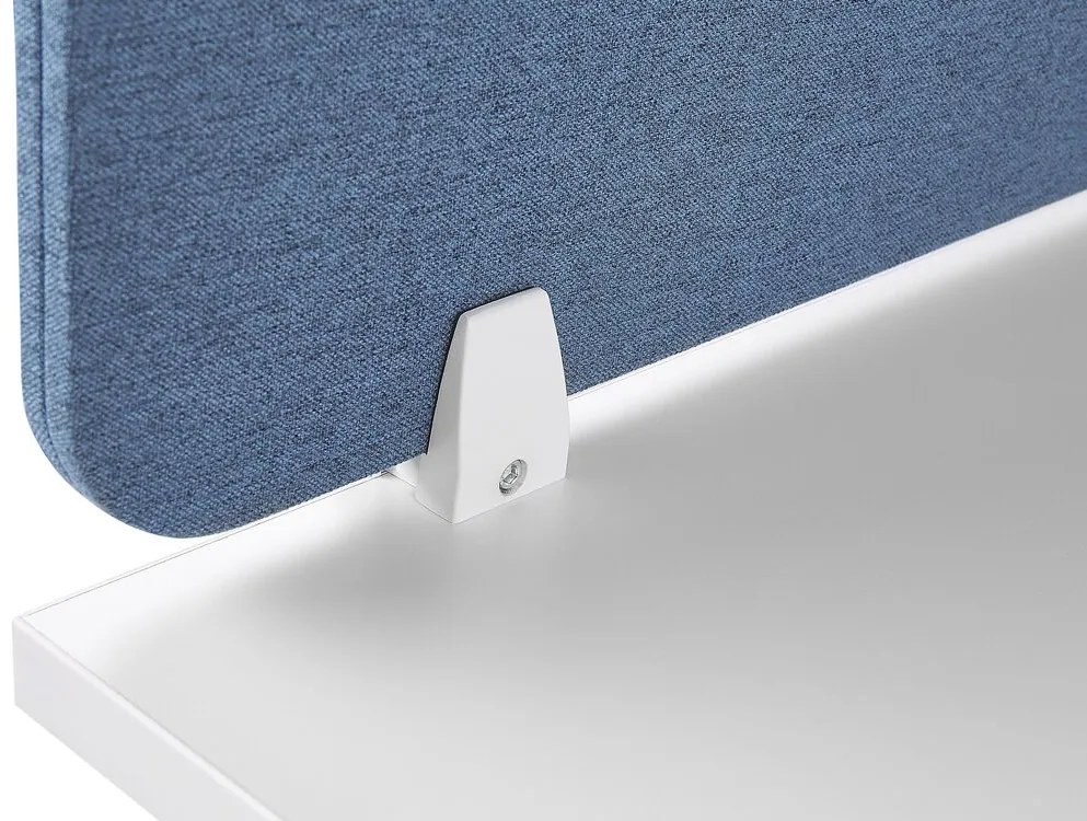 Painel divisor de secretária azul 80 x 40 cm WALLY Beliani
