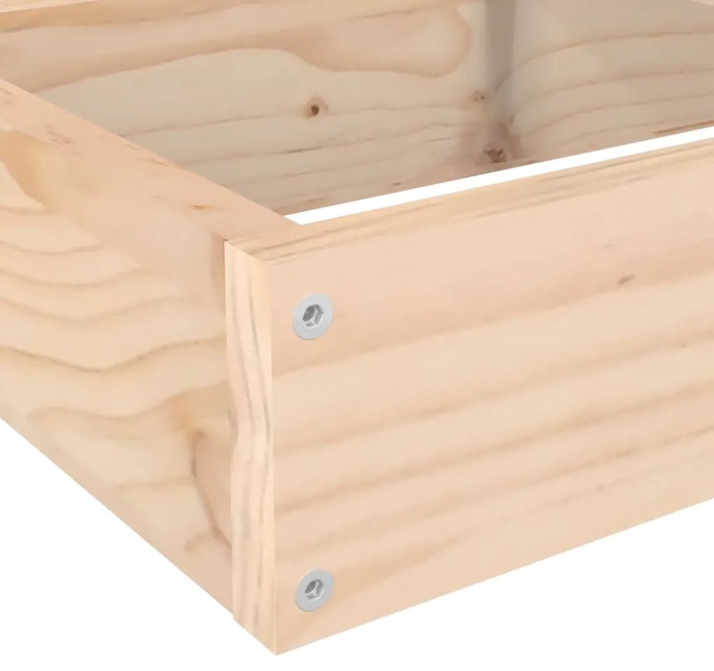 Floreira de jardim com 4 níveis 106x104,5x36 cm pinho maciço