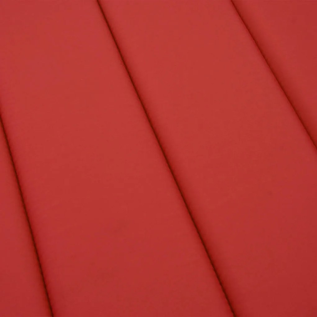 Almofadão p/ espreguiçadeira 186x58x4 cm tecido oxford vermelho