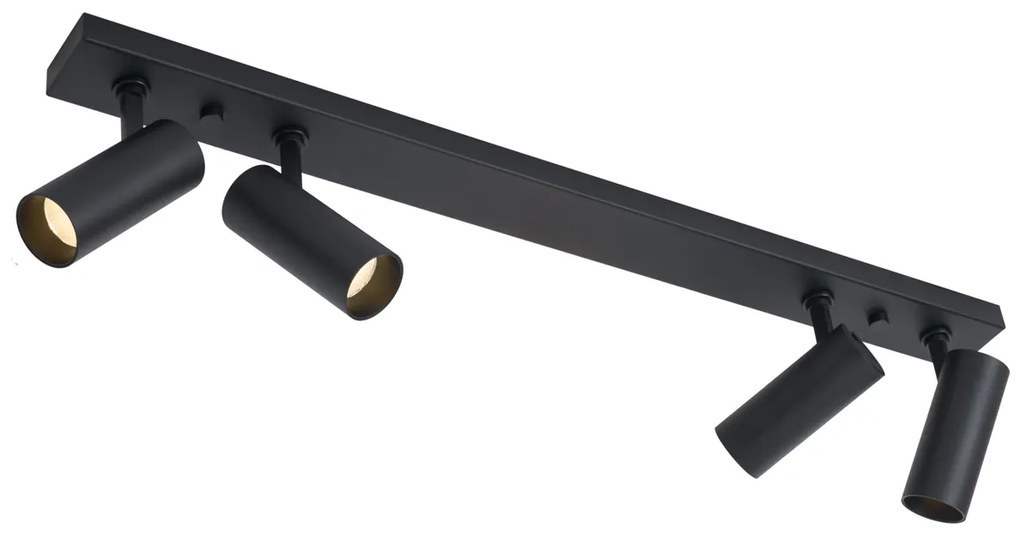 Plafon moderno preto incluindo LED regulável 4 luzes - Tate Moderno