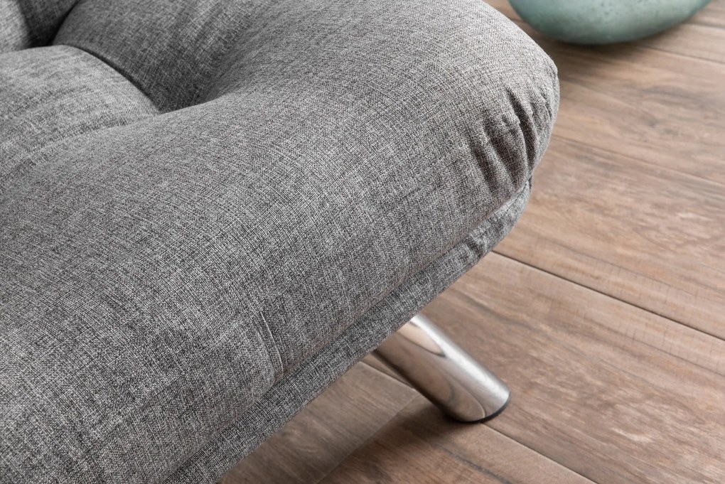 Sofá-Cama Individual Misa – Cinzento Claro – 110x70 cm