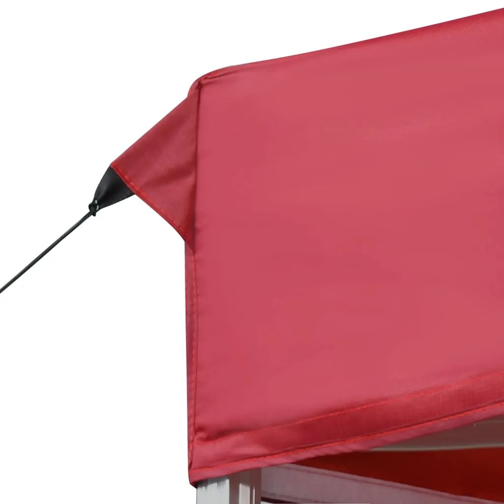 Tenda dobrável prof. para festas alumínio 6x3 m vermelho tinto