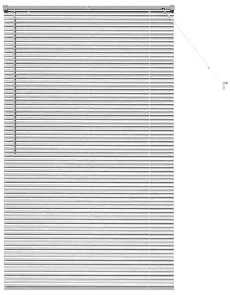 Persiana de Janela com cortinas Outros Manual Prata 100 x 175 cm Alumí