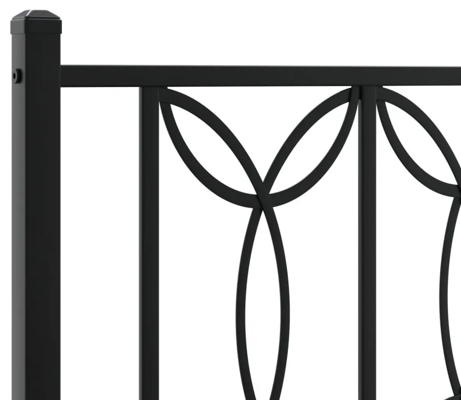 Cabeceira de cama 120 cm metal preto