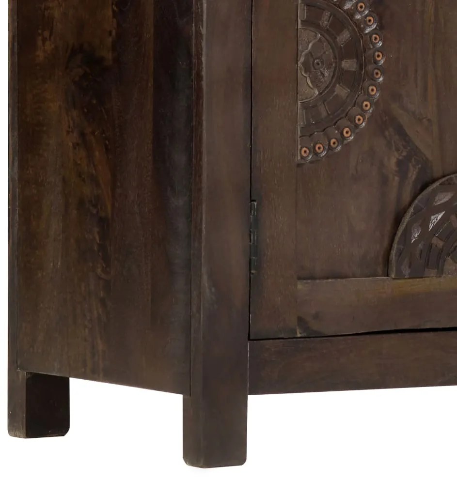 Aparador design esculpido 110x35x70 cm madeira mangueira maciça