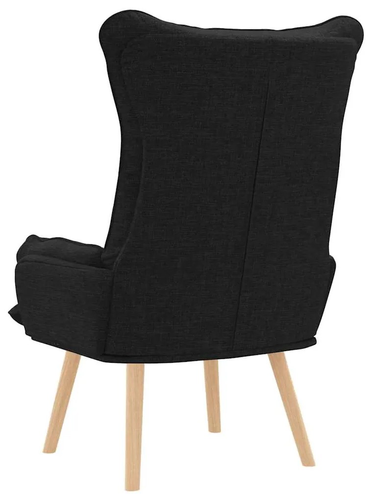 Cadeira Relaxante vidaXL Preto Tecido