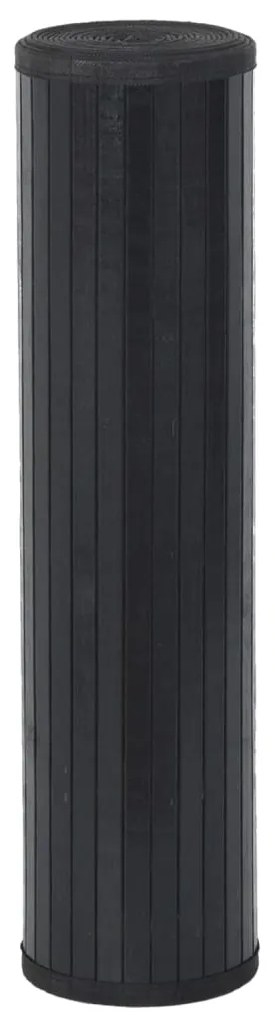 Tapete retangular 60x200 cm bambu preto