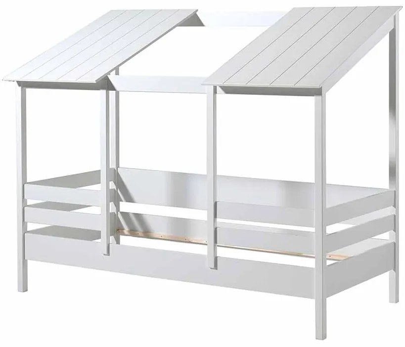 Cama para Crianças Casa HOUSEBED 09 TELHADO BRANCO * Branca