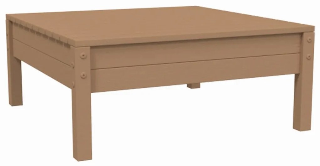 3 pcs conjunto lounge jardim c/ almofadões creme pinho maciço