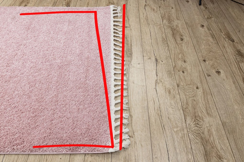 Tapete BERBER 9000 rosa Franjas berbere marroquino shaggy - PRODUTO DE SEGUNDA GRAU