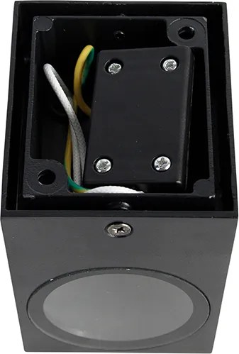 Candeeiro de parede moderno preto IP44 - Baleno