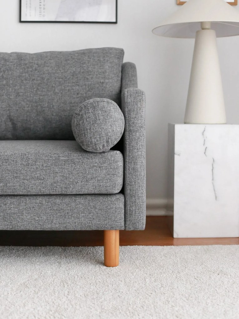 Sofá de Três Lugares Nordi – Cinza – 196x82x93 cm