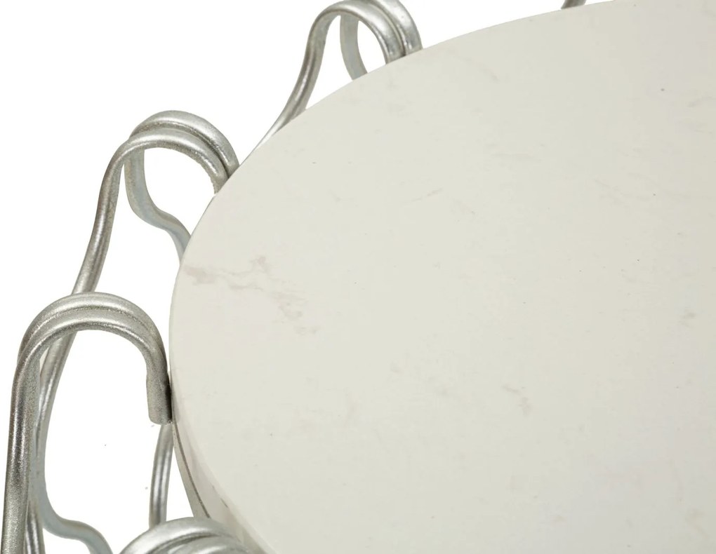 MESA DE CENTRO Ø 47,5X61,5 CM PRATEADO