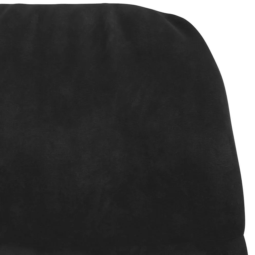 Cadeira de baloiço veludo preto