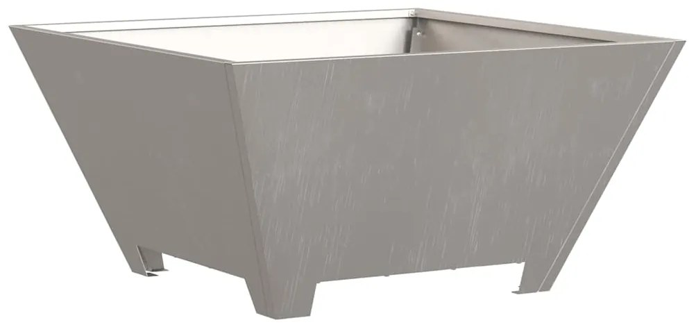 Fogueira vidaXL Quadrada 60x60x30 cm Aço Envelhecido