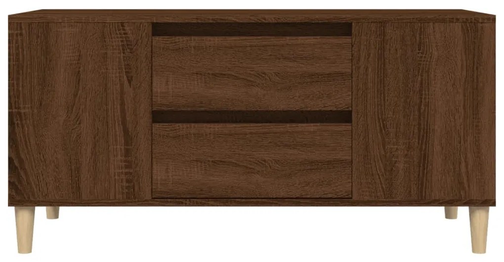 Móvel p/ TV 102x44,5x50 cm derivados madeira carvalho castanho