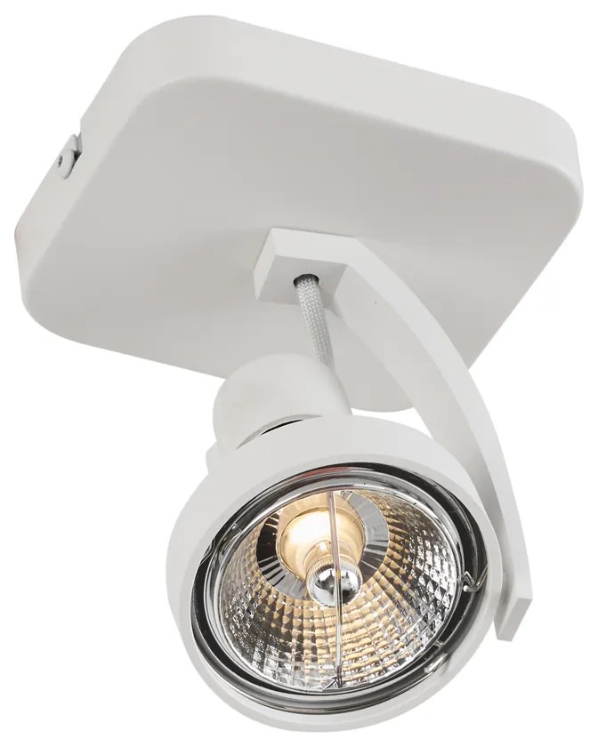 Foco de teto de design branco GU10 70mm giratório e inclinável - Vo Design