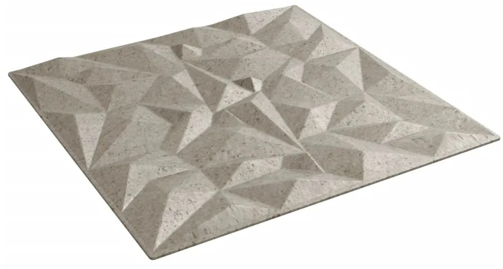 Painéis de parede 24 pcs 50x50 cm 6m² XPS ametista betão