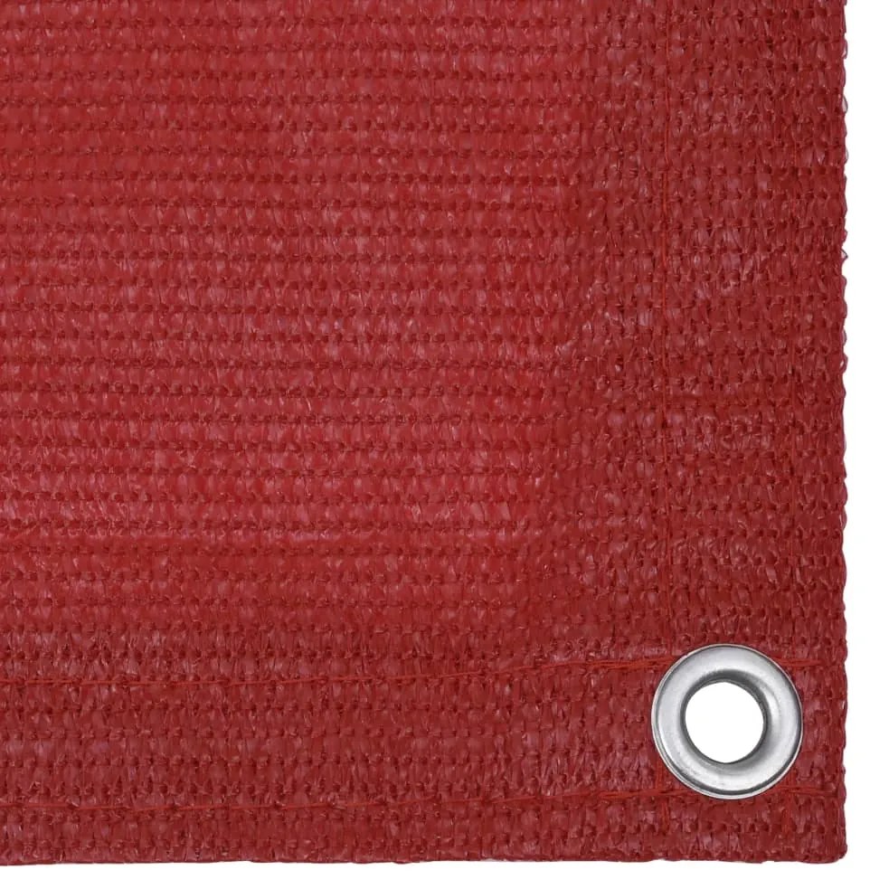 Tela de varanda 90x400 cm PEAD vermelho