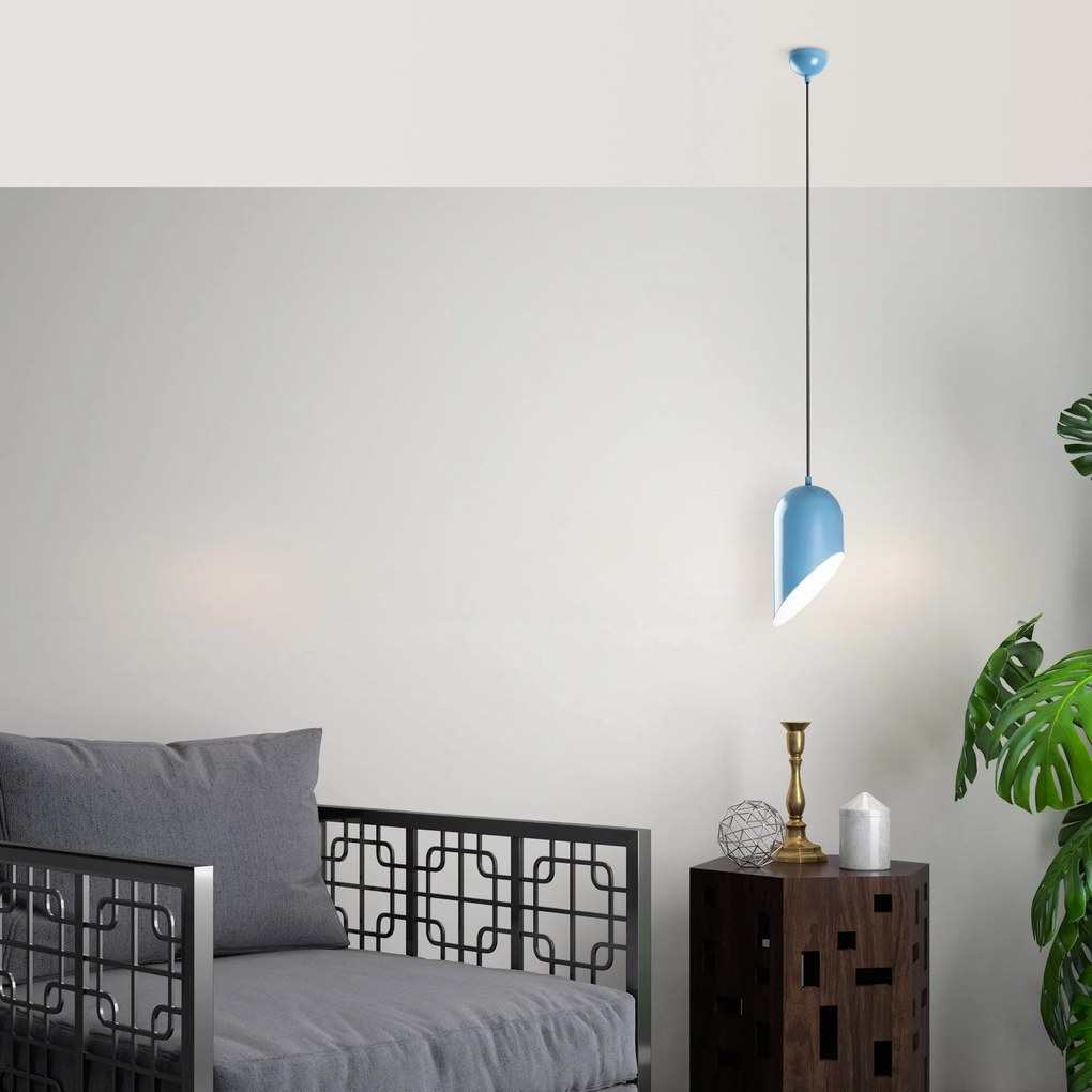 Candeeiro Kesik – Azul Claro – Ø14 h:25 cm