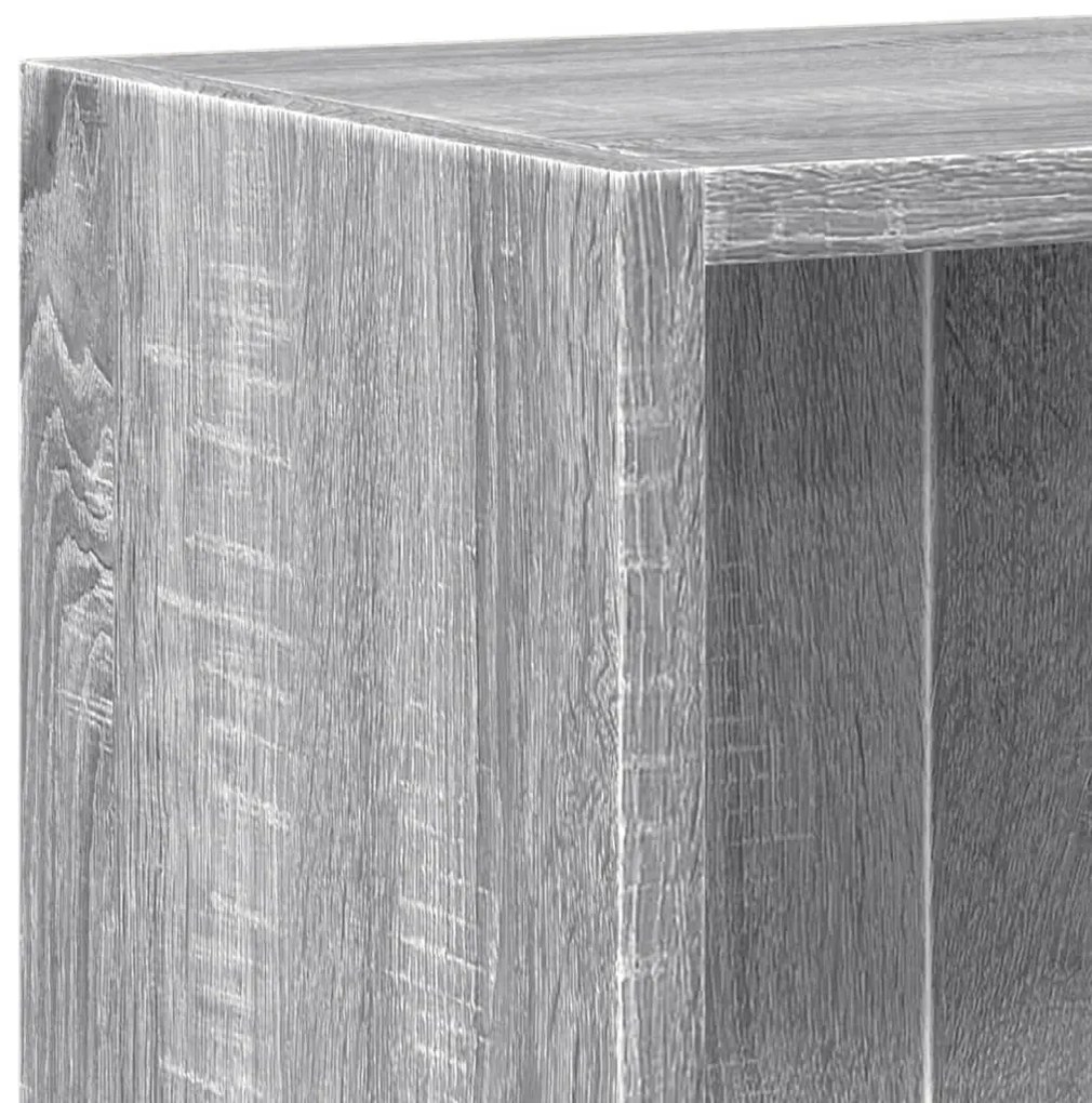 Estante 60x24x76 cm derivados de madeira cinzento sonoma