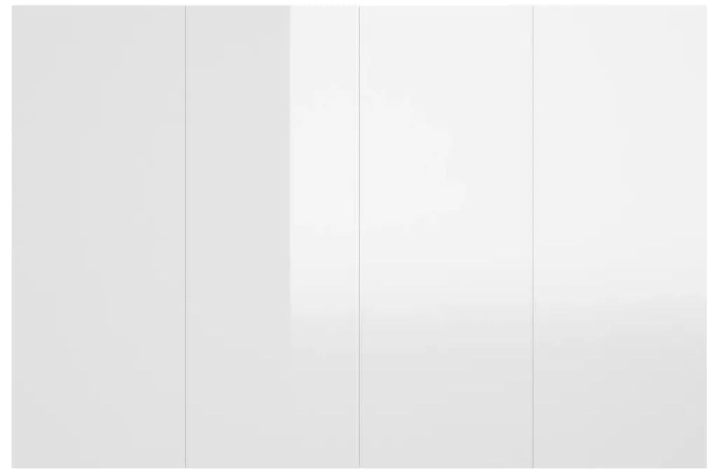 Cabeceira cama 120x1,5x80 cm derivados madeira branco brilhante