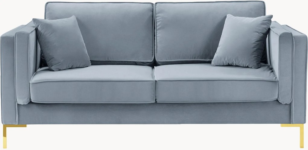 Sofá com aspeto de veludo Luis (2 lugares)