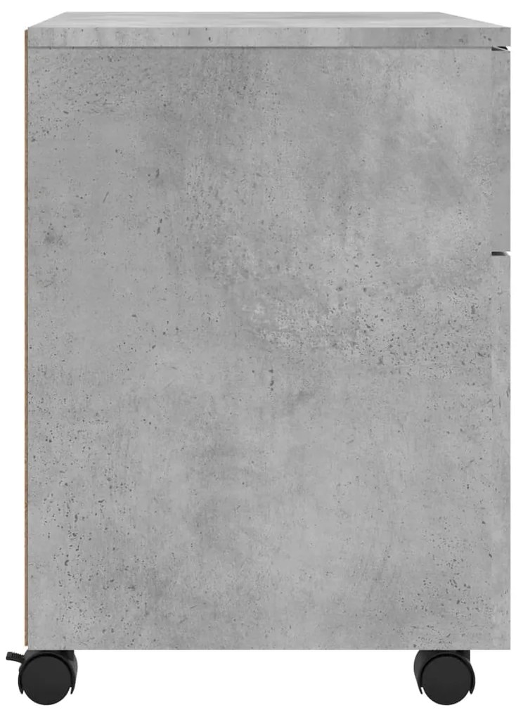 Arquivador móvel 45x38x54 cm derivados madeira cinza cimento