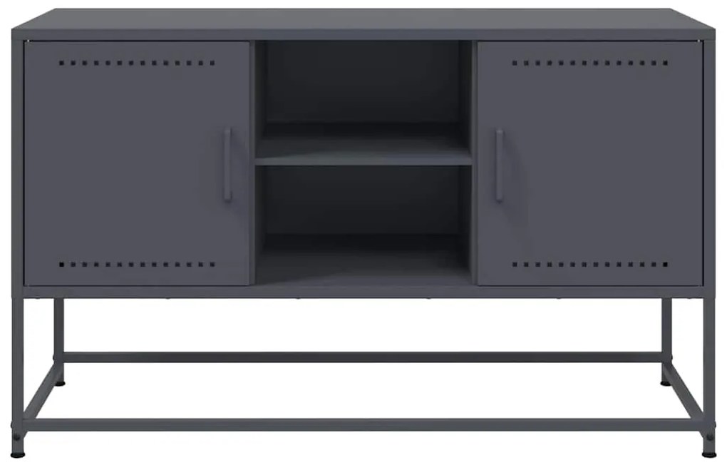 Móvel de TV 100,5x39x60,5 cm aço antracite