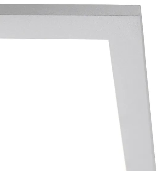 Painel LED de aço 40 cm incl. LED e controlo remoto - Liv Moderno