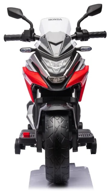 Mora elétrica para crianças 12V Honda NC750X com pneus de borracha Vermelha