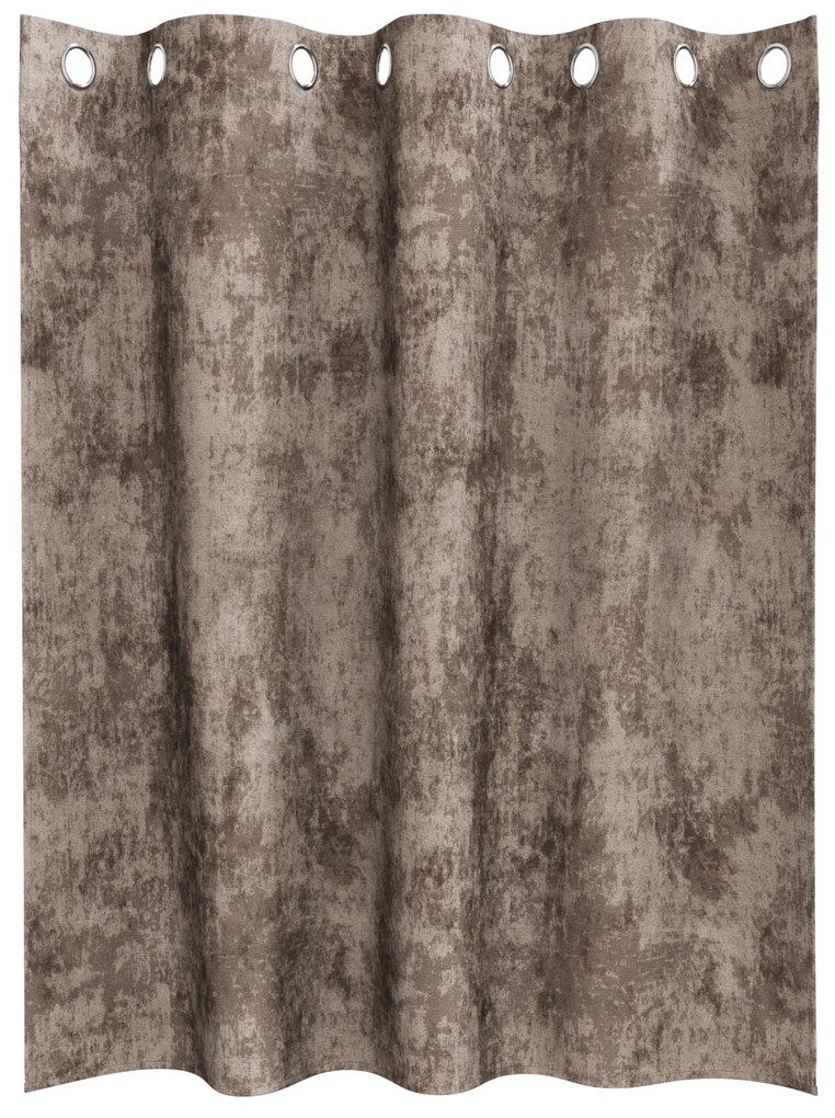 Cortinas 2 pcs com Ilhós Cappuccino 140x140 cm