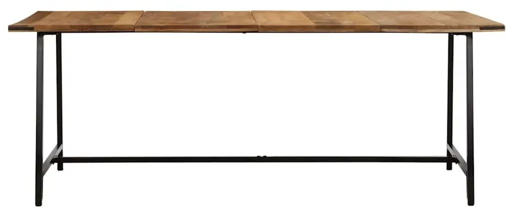 Mesa de jantar 200x100x75 cm madeira de mangueira maciça