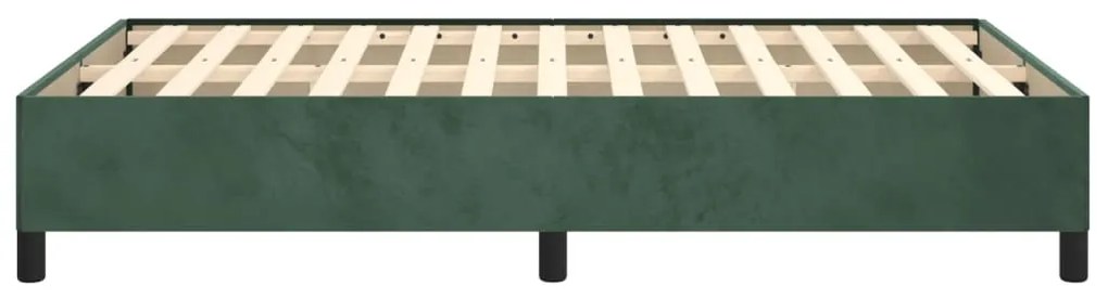 Estrutura de cama com colchão verde escuro 120x190 cm Veludo