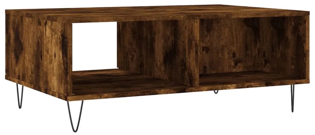Mesa de centro 90x60x35 cm derivados de madeira carvalho fumado